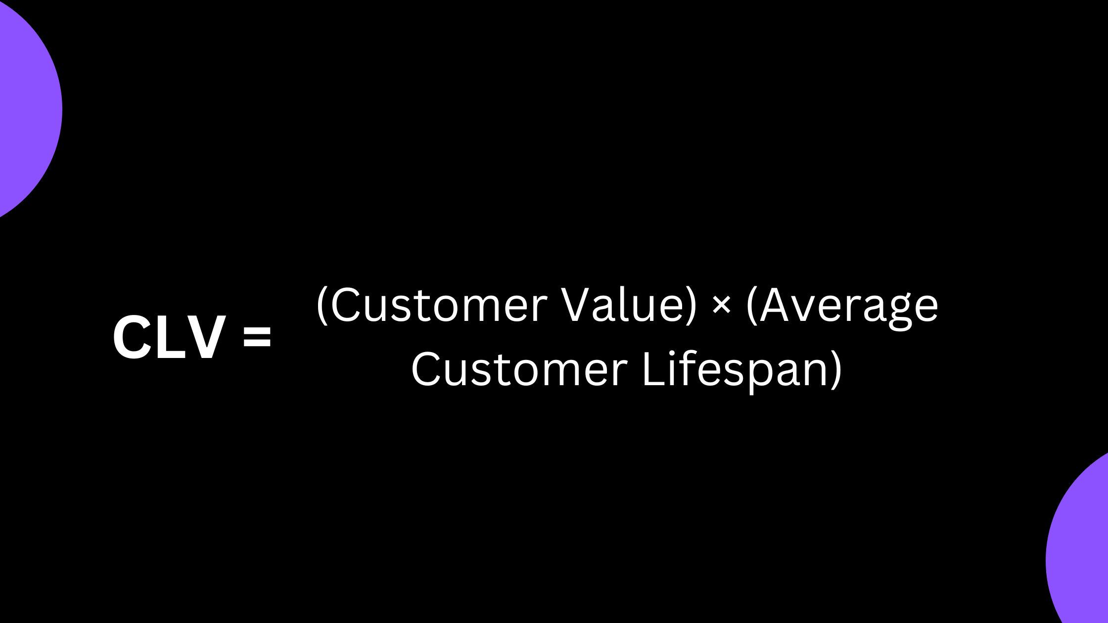 customer lifetime value formula